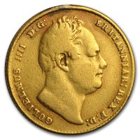 Gold Sovereign von 1832 - William IV - Avers